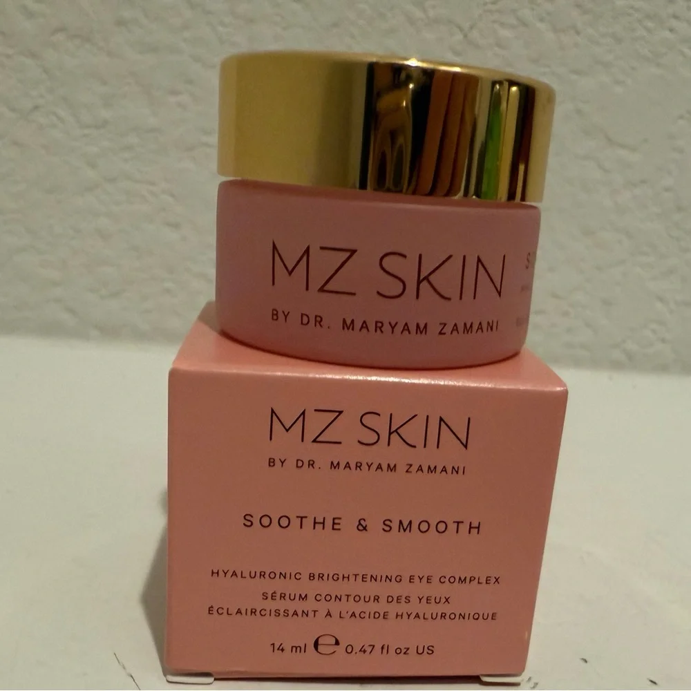 MZ SKIN Soothe & Smooth Hyaluronic Brightening Eye Complex Cream NEW Full Size